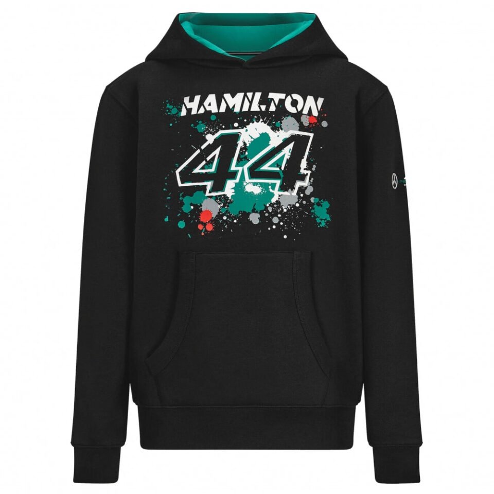 2022 Mercedes Lewis Hamilton #44 Hooded Sweat – Kids