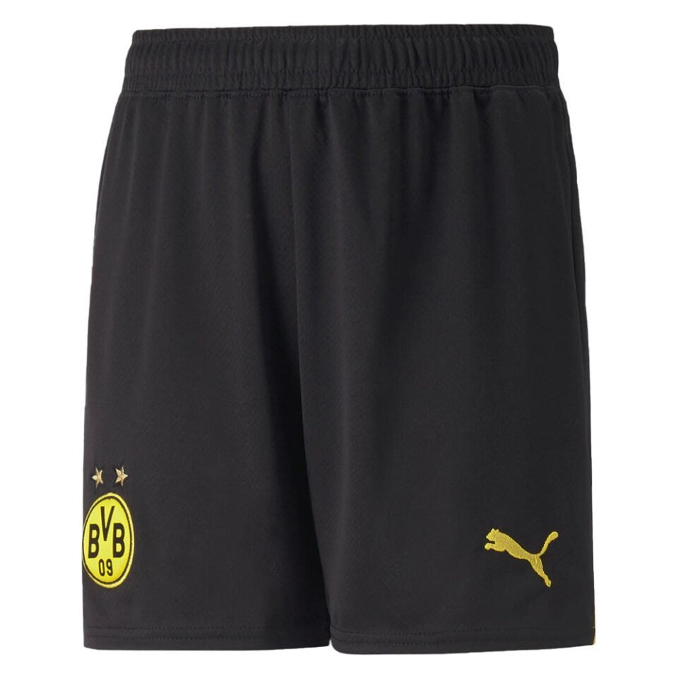 2022-2023 Borussia Dortmund Home Shorts – Kids