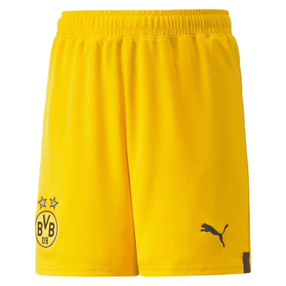 2022-2023 Borussia Dortmund Home Shorts – Kids