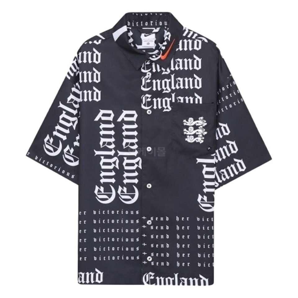 2022-2023 England Button-Down Soccer Top