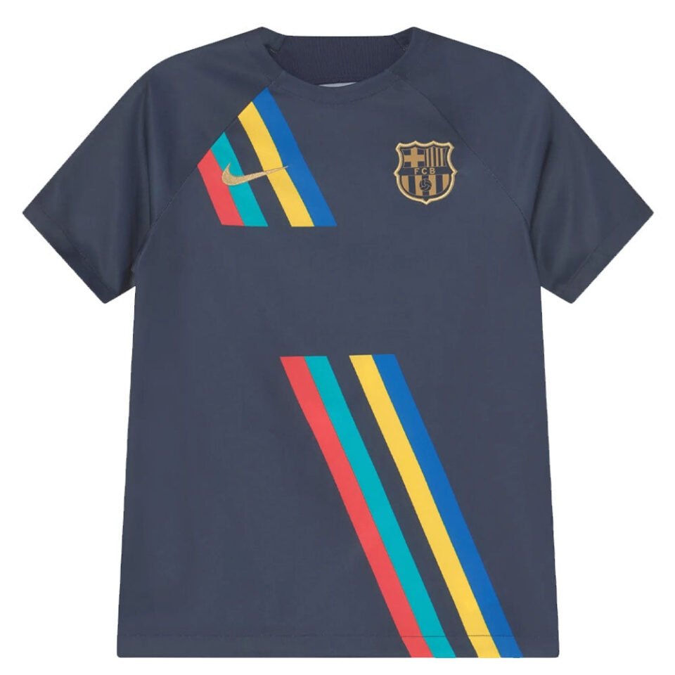 2022-2023 Barcelona Pre-Match Training Shirt – Kids