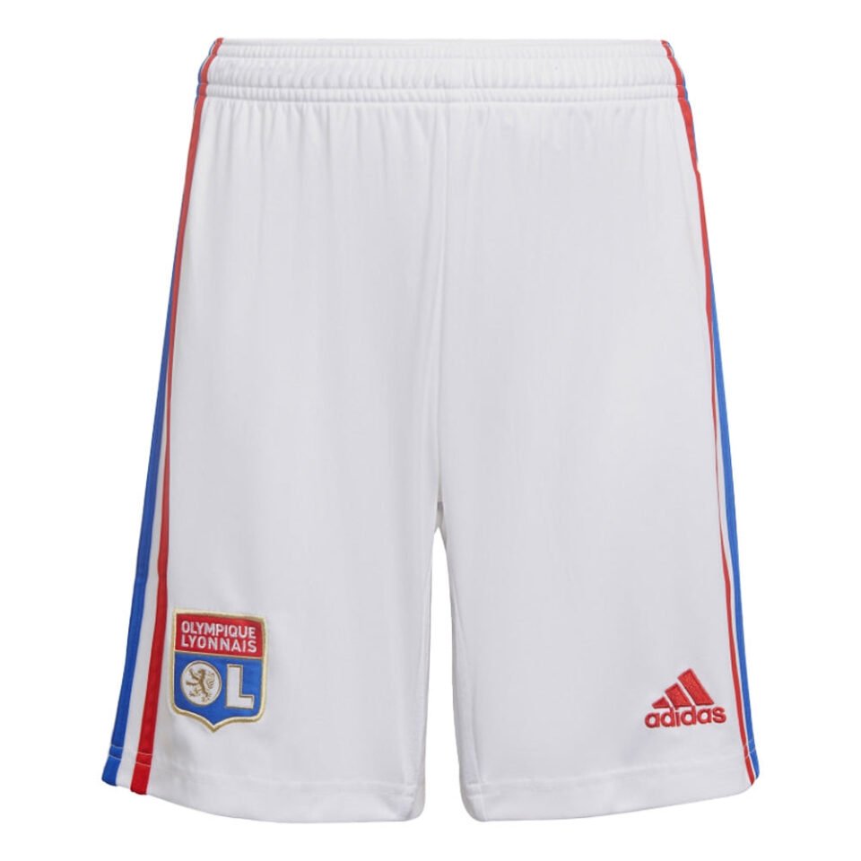2022-2023 Olympique Lyon Home Shorts – Kids