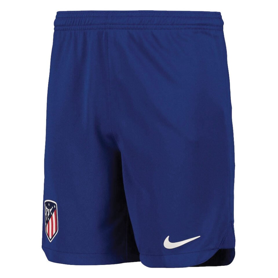 2022-2023 Atletico Madrid Home Shorts – Kids