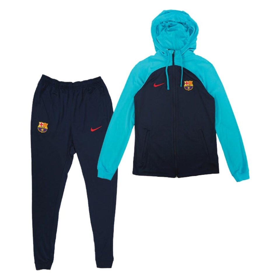 2022-2023 Barcelona Hooded Strike Tracksuit