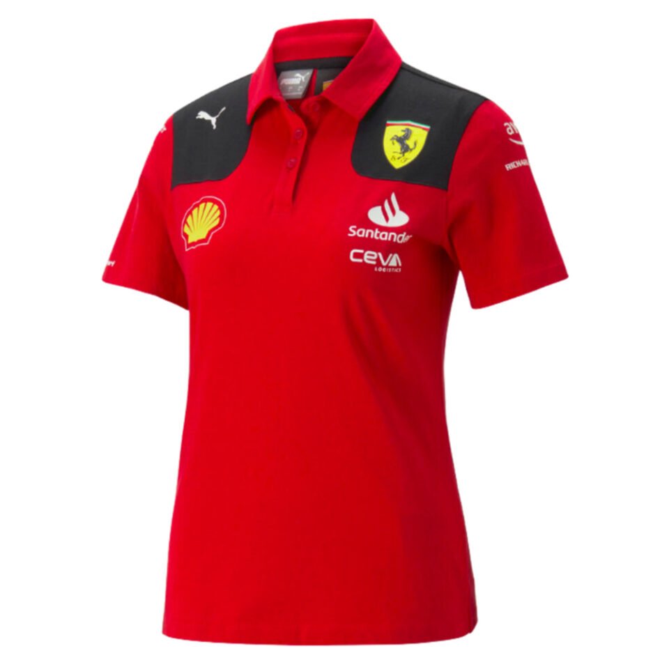 2023 Ferrari Team Polo Shirt – Ladies