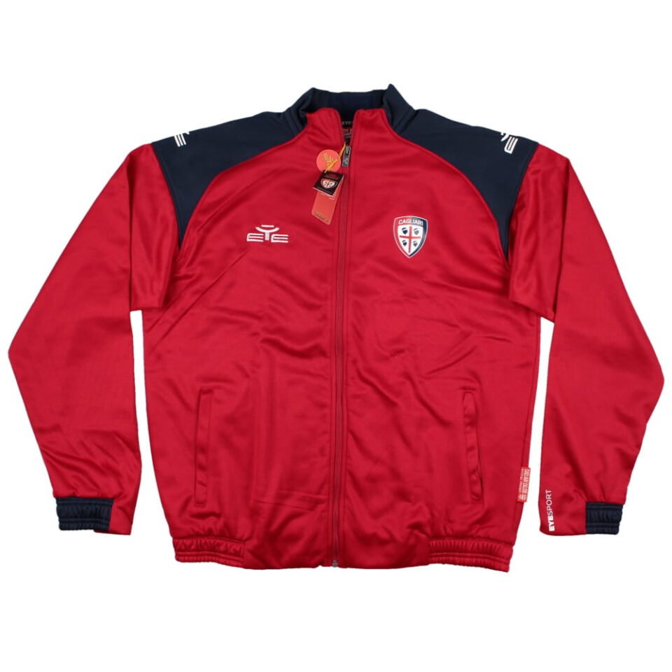 2022-2023 Cagliari Calcio Pre-Match Zip Sweatshirt