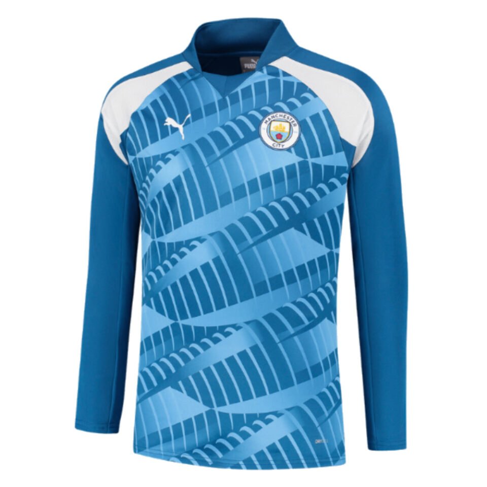 2023-2024 Man City Pre-Match LS Sweat Top