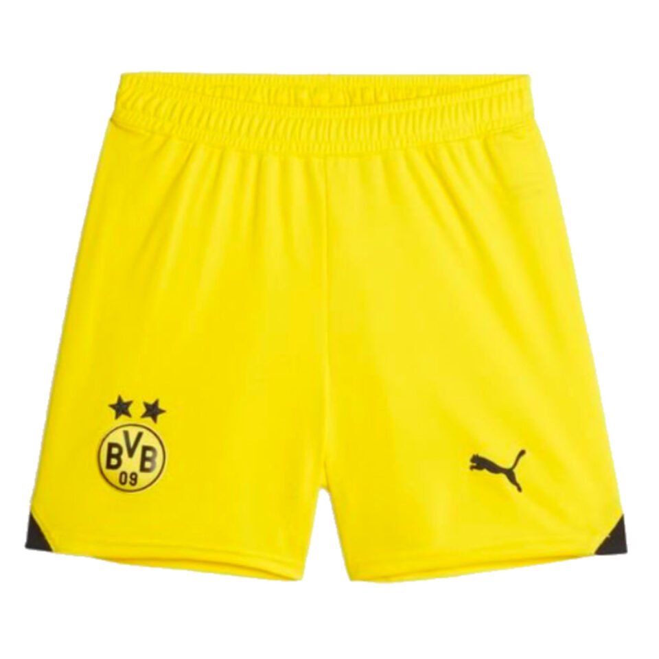 2023-2024 Borussia Dortmund Home Shorts – Kids