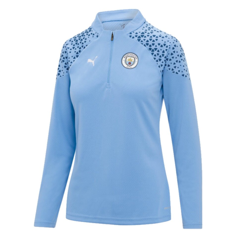 2023-2024 Man City Training Half Zip Top – Ladies