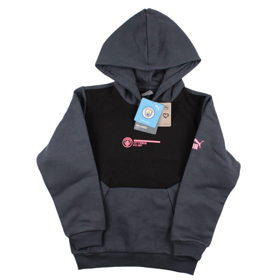 2023-2024 Man City FtblCulture Hoody – Kids