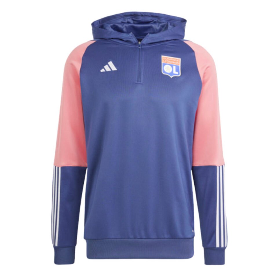 2023-2024 Olympique Lyon Hooded Track Top