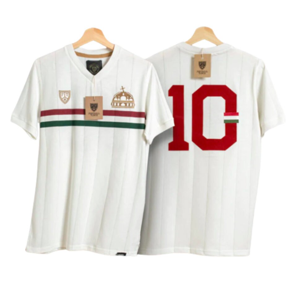 Hungary Away Tribute Öcsi Puskas Retro Shirt