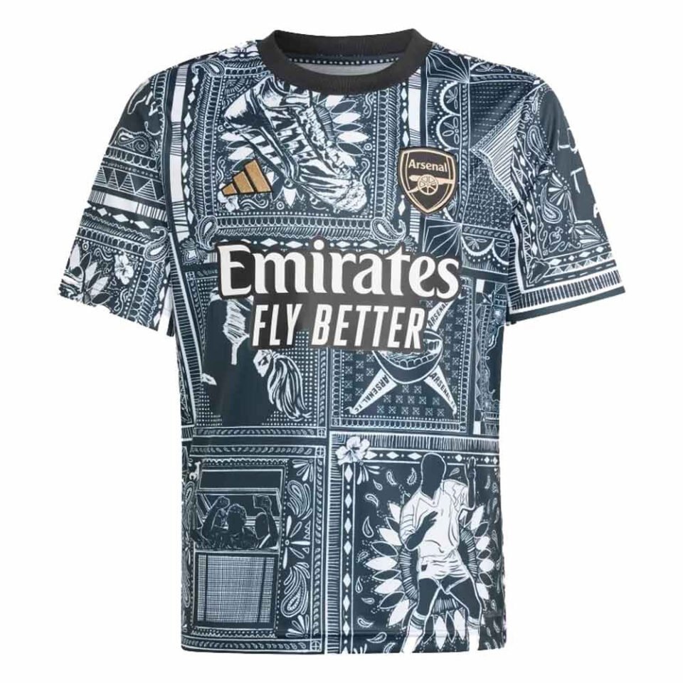 2023-2024 Arsenal Ian Wright Pre-Match Shirt – Kids