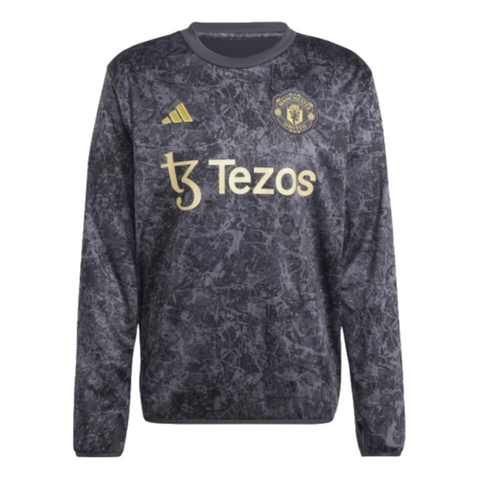 2023-2024 Man Utd Stone Roses Warm Top