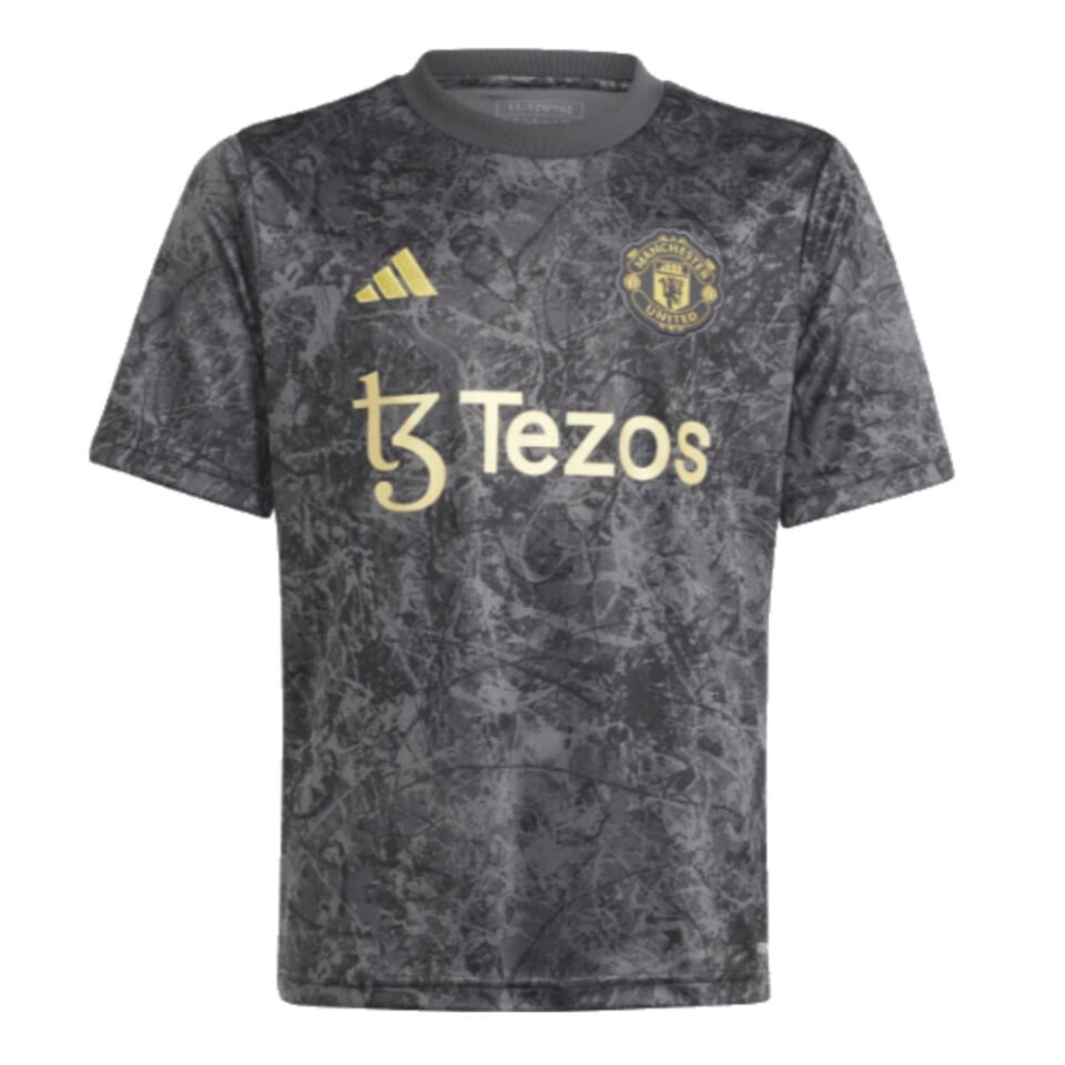 2023-2024 Man Utd Pre-Match Shirt – Kids