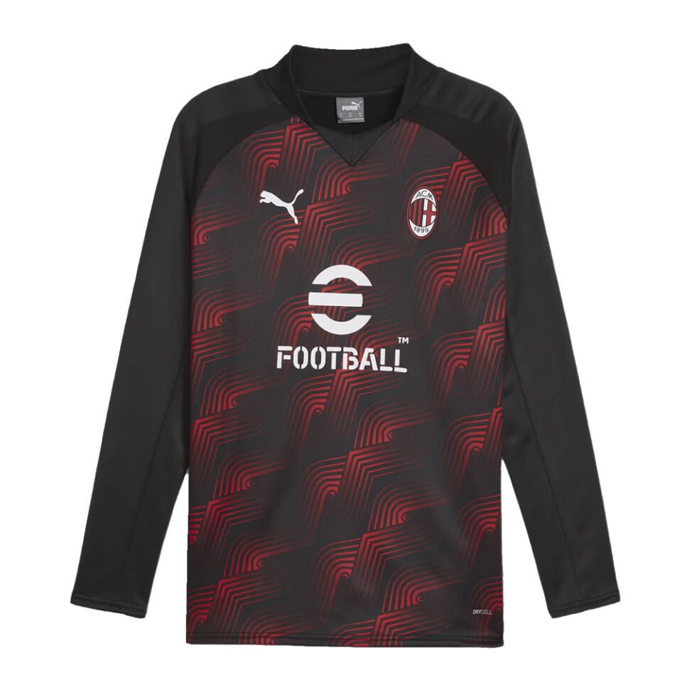 2023-2024 AC Milan Prematch LS Sweat Top