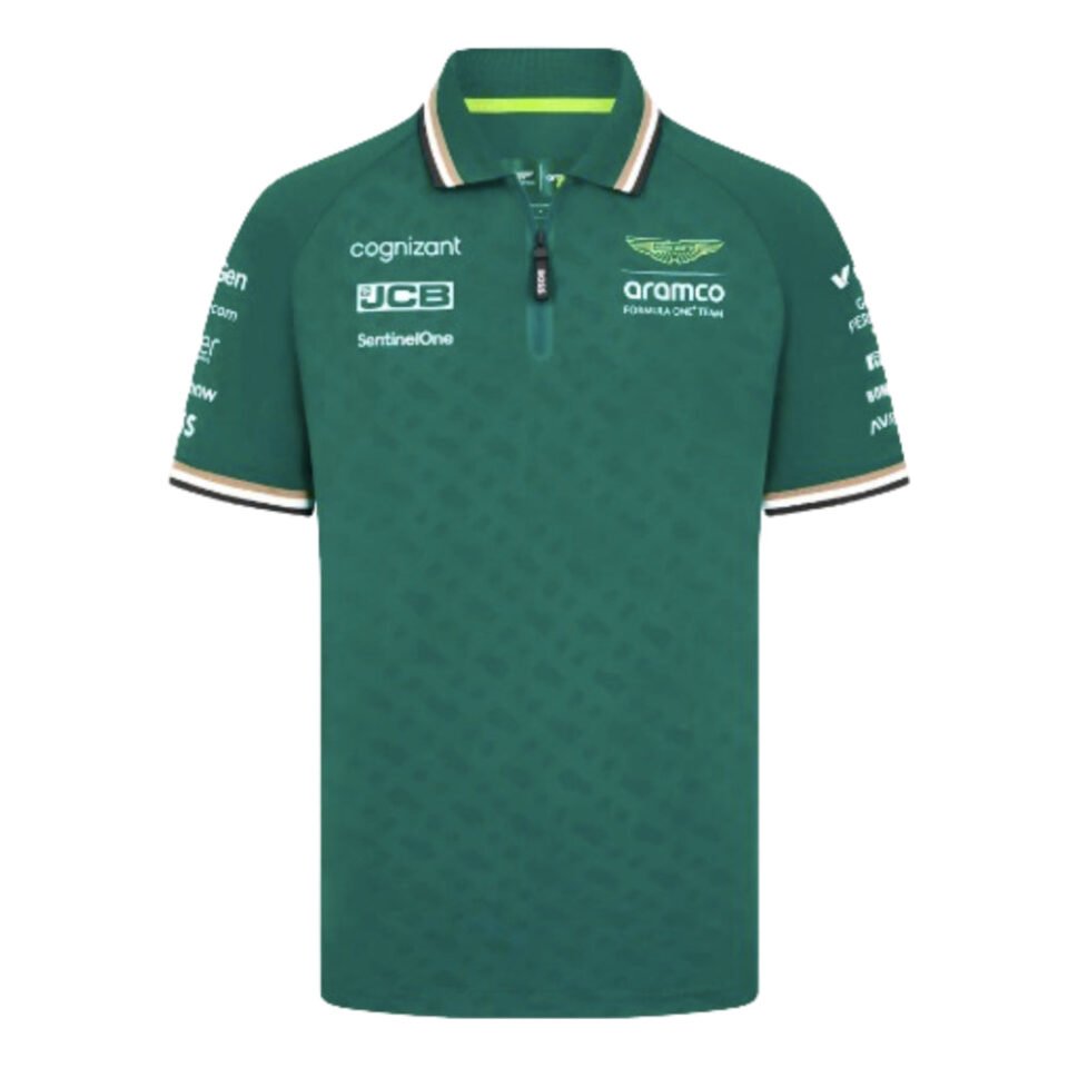 2024 Aston Martin RP Mens Team Polo Shirt