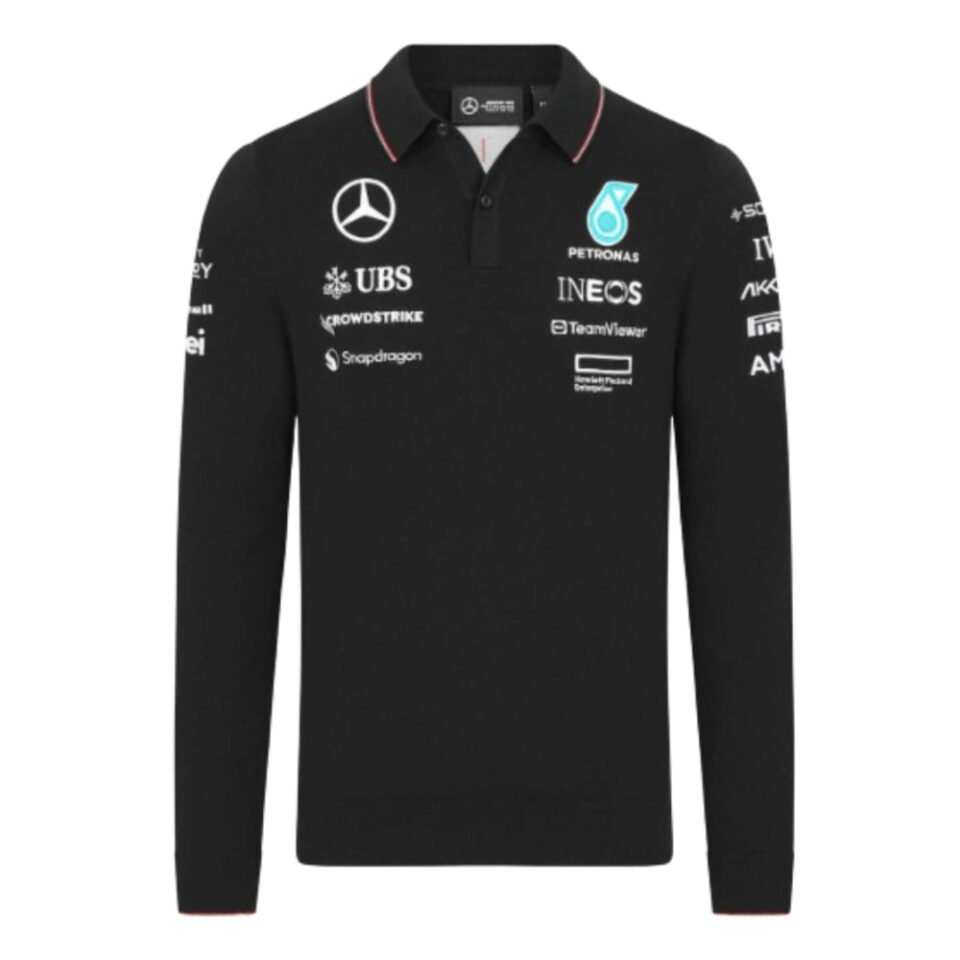 2024 Mercedes-AMG Knit Long Sleeve Polo Shirt