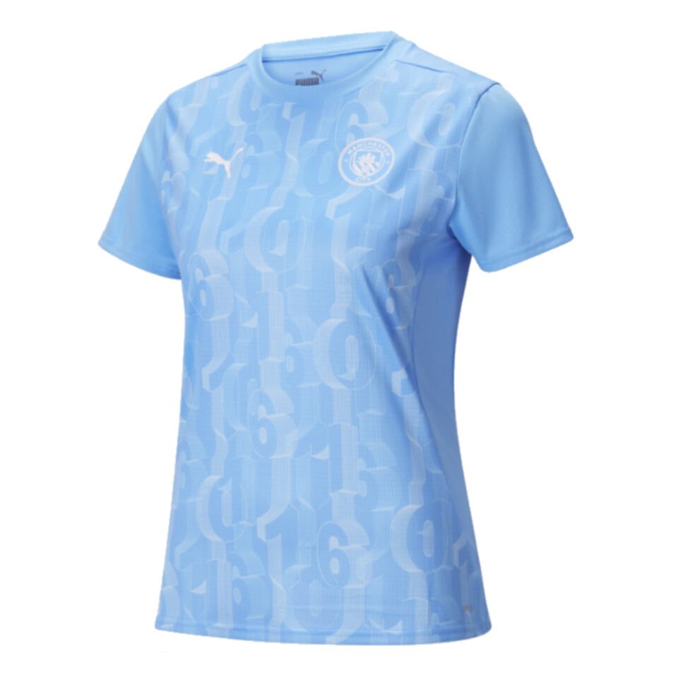 2024-2025 Man City Prematch SS Shirt – Womens