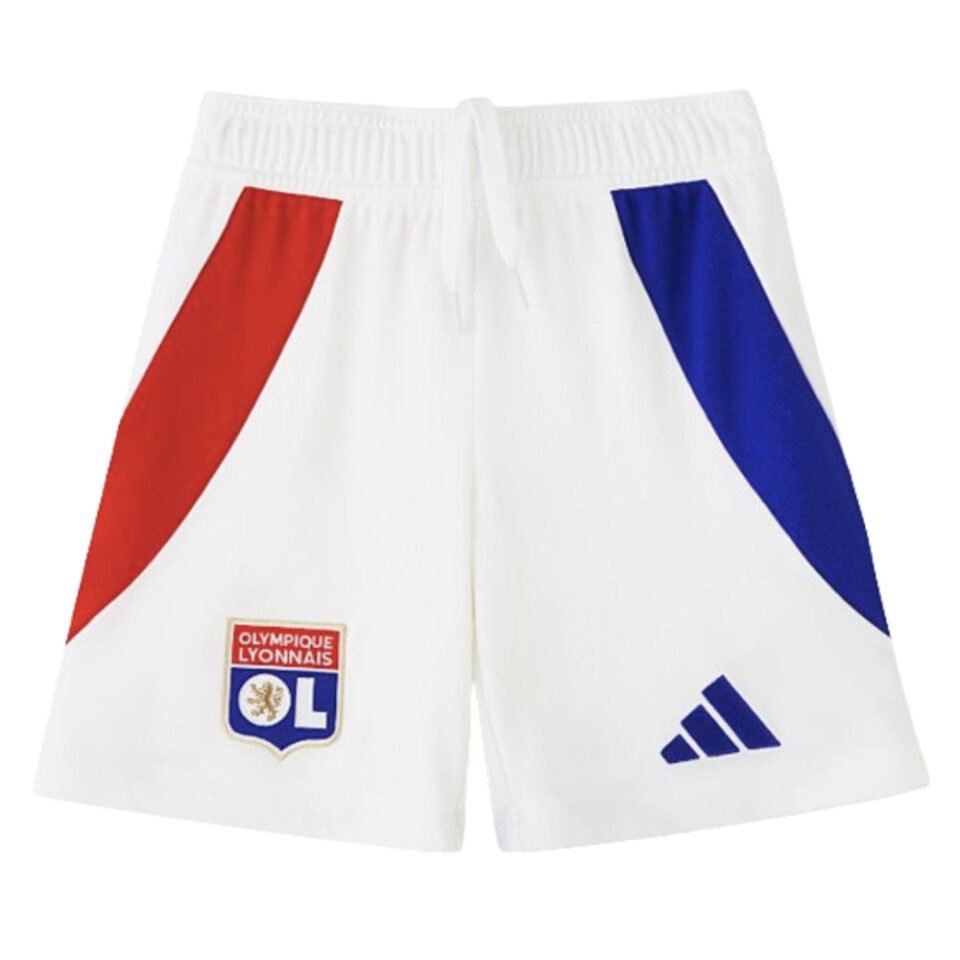 2024-2025 Olympique Lyon Home Shorts – Kids