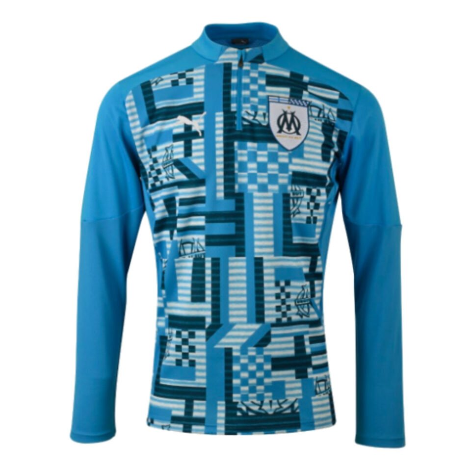 2024-2025 Marseille Prematch 1/4 Zip Top