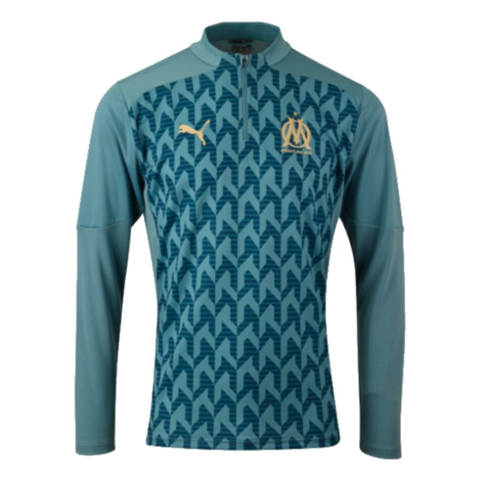 2024-2025 Marseille Prematch 1/4 Zip Top