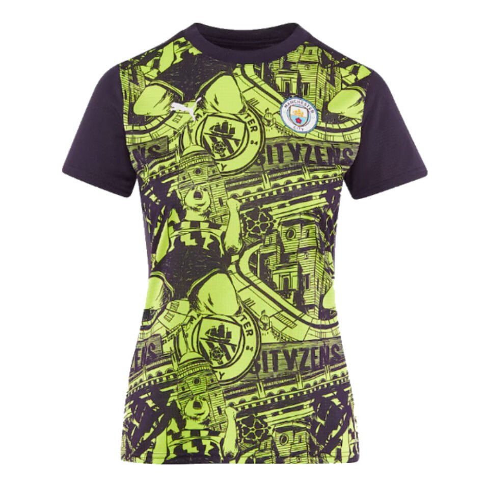 2024-2025 Man City Pre-Match Shirt – Womens