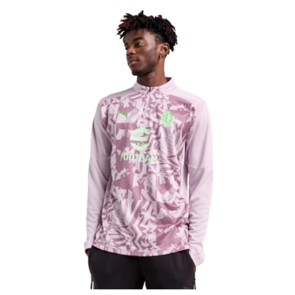 2024-2025 AC Milan Prematch 1/4 Zip Top