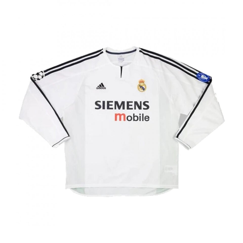 Real Madrid 2003-04 Home Long Sleeve Shirt