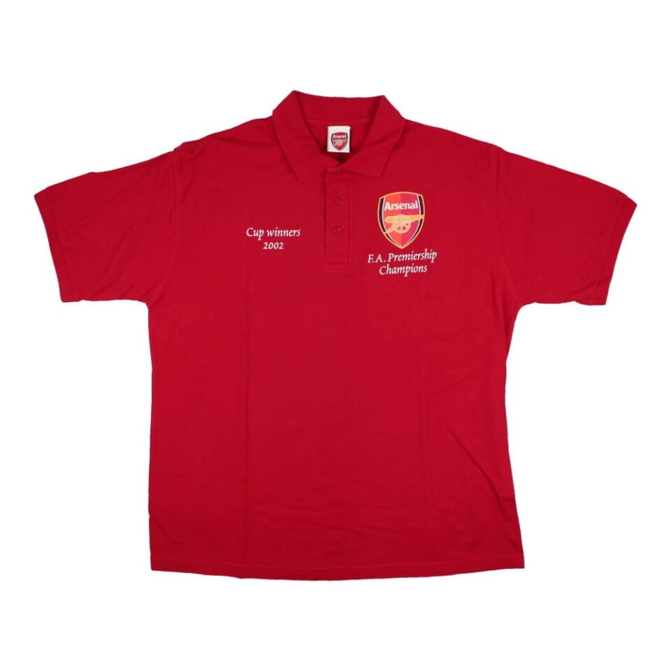 Arsenal 2002 Premier League and FA Cup Double Winner Polo Shirt