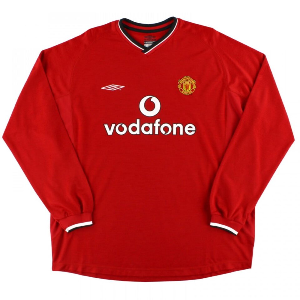 Manchester United 2000-02 Long Sleeved Home Shirt