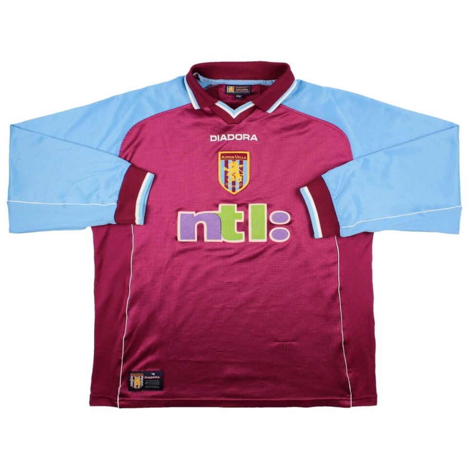 Aston Villa 2000-01 L/S Home Shirt