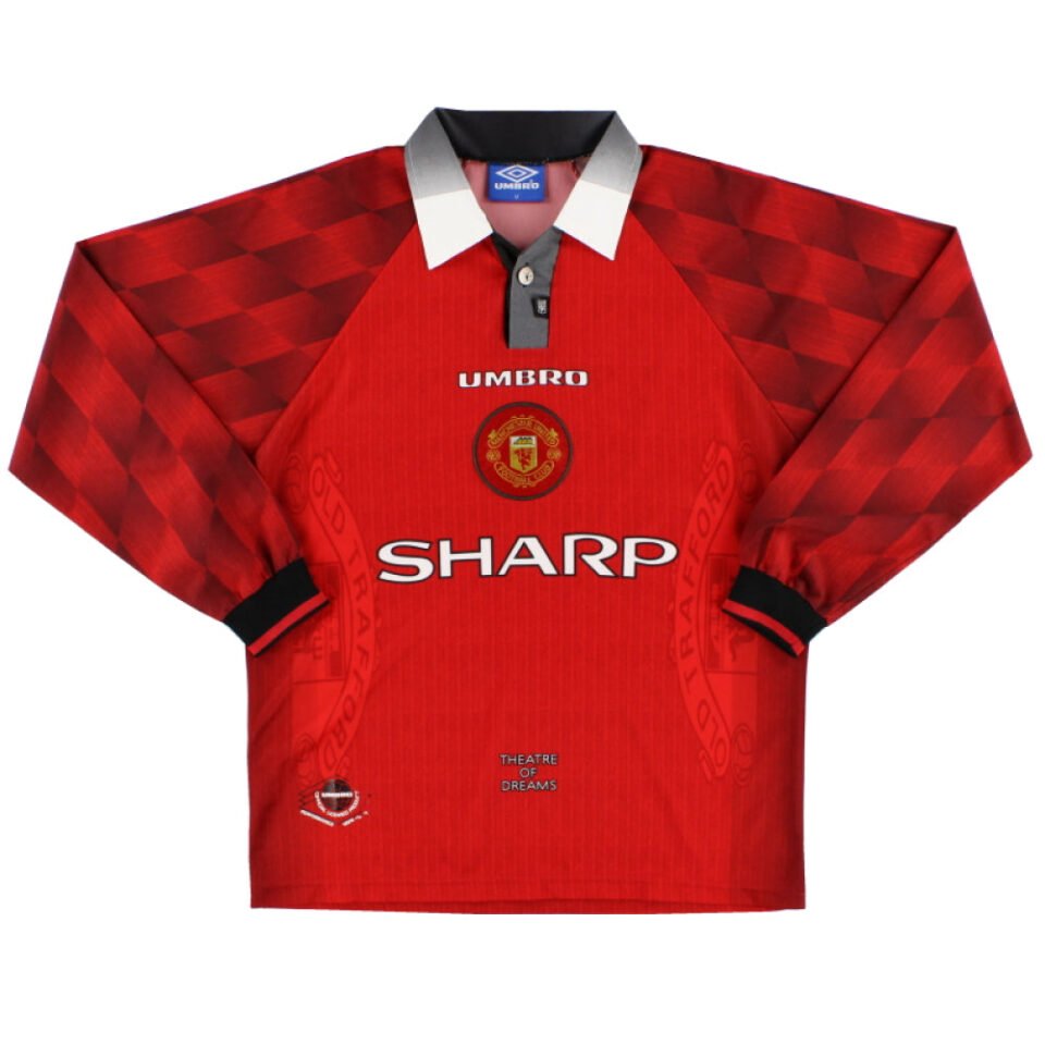 Manchester United 1996-98 Long Sleeve Home Shirt