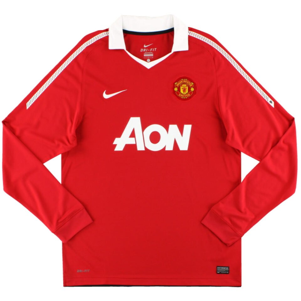 Manchester United 2010-11 Home Long Sleeve Shirt