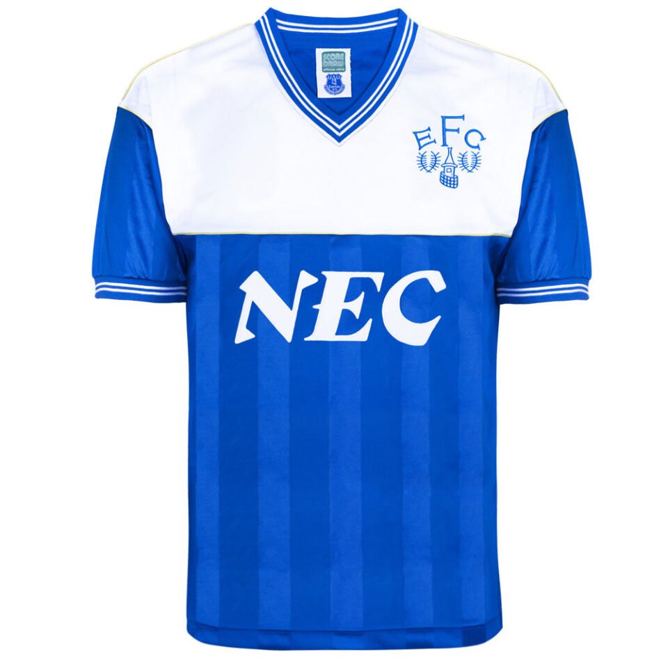 Everton 1985-86 Score Draw Home Shirt