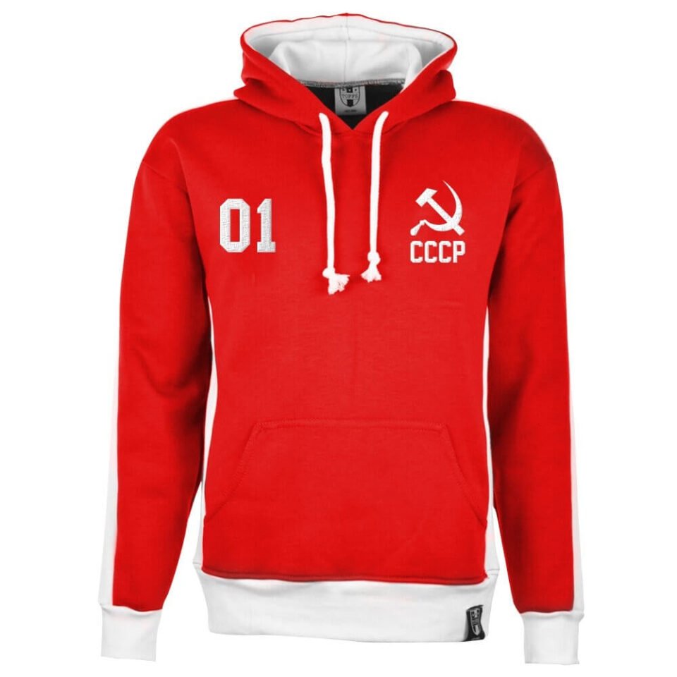 Soviet Union Number 01 Retro Hoodie – Red